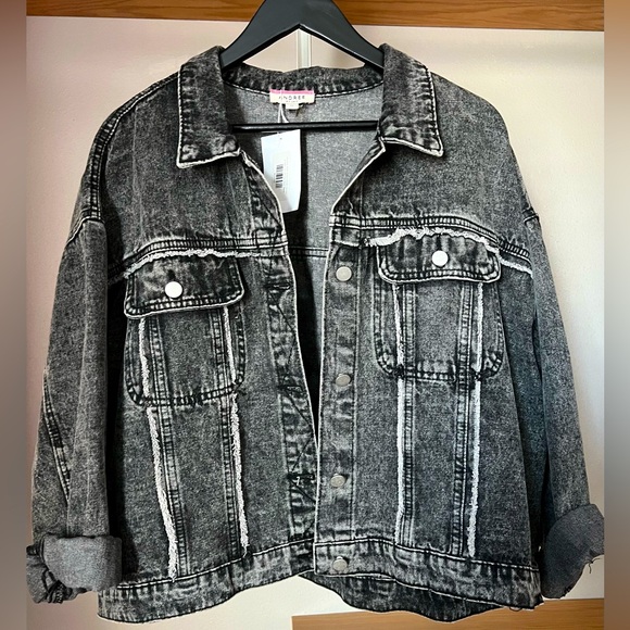 Andree by Unit Vintage Wash Denim Jacket 1X - Picture 1 of 5